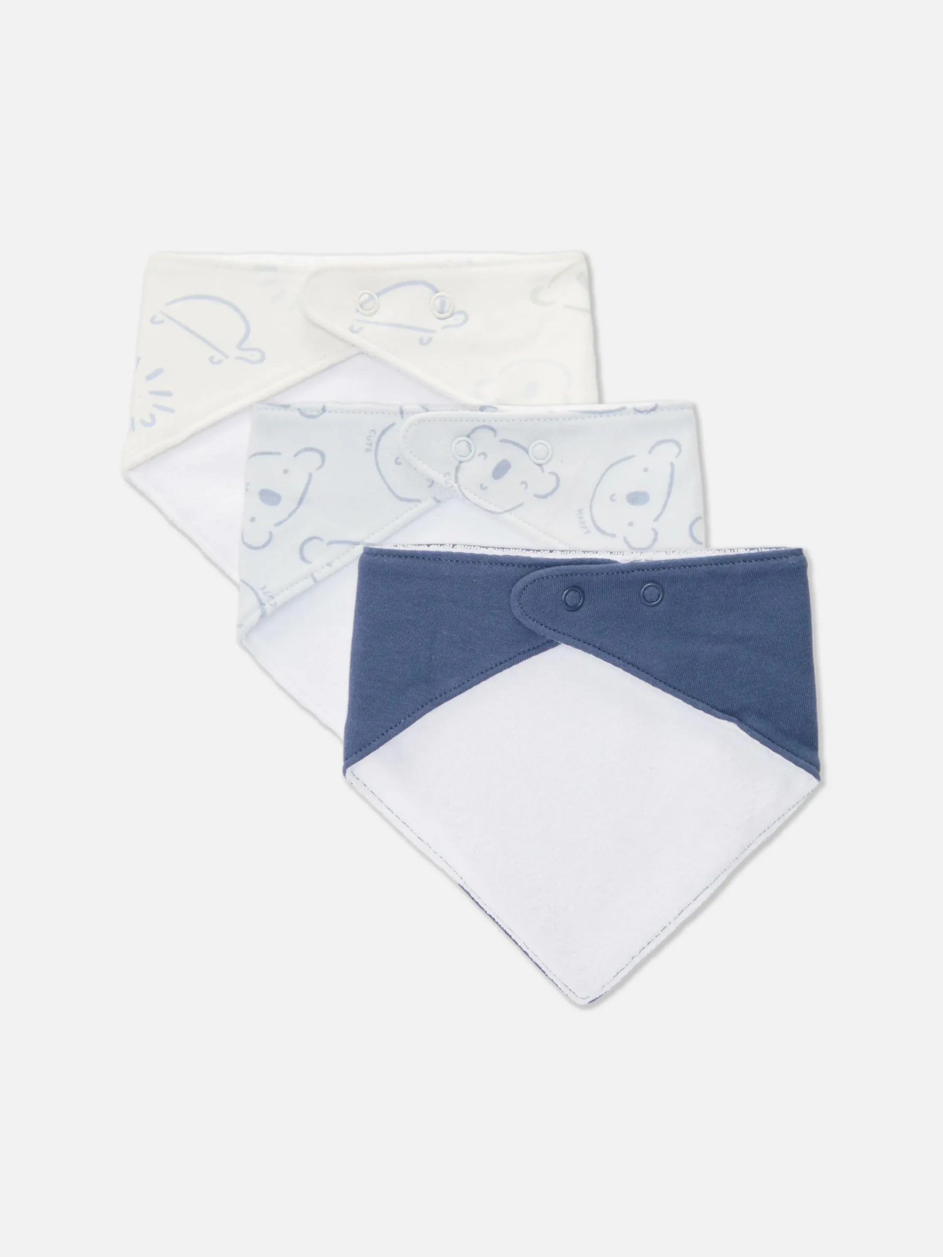 Pack De 3 Baberos Tipo Bandana Con Animales