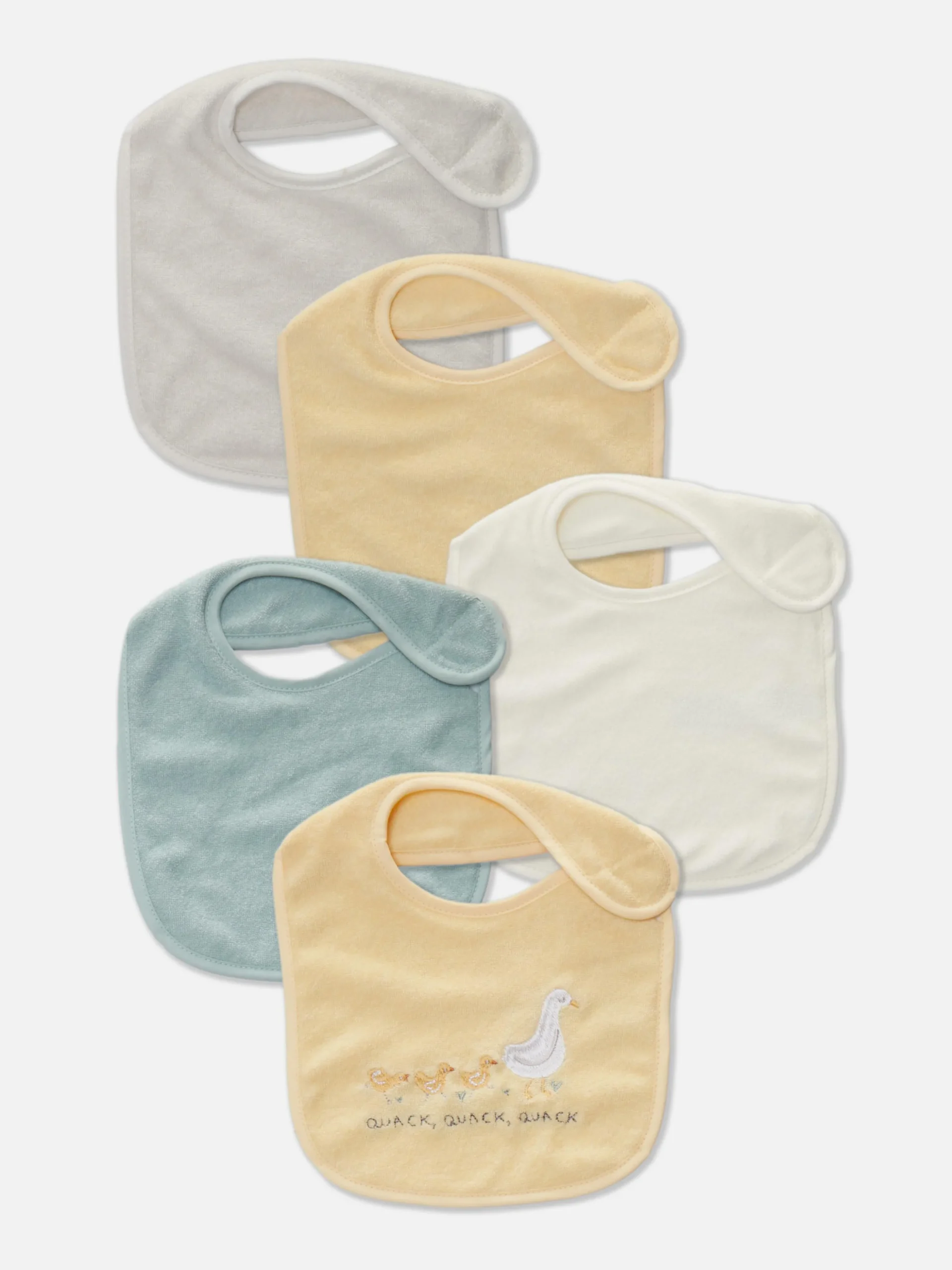 Pack De 5 Baberos Variados De Rizo