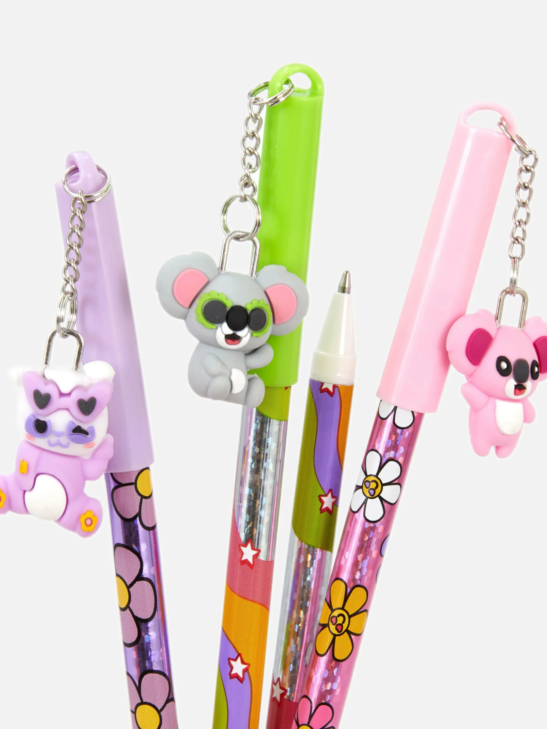 Pack De 4 Bolígrafos Con Colgante