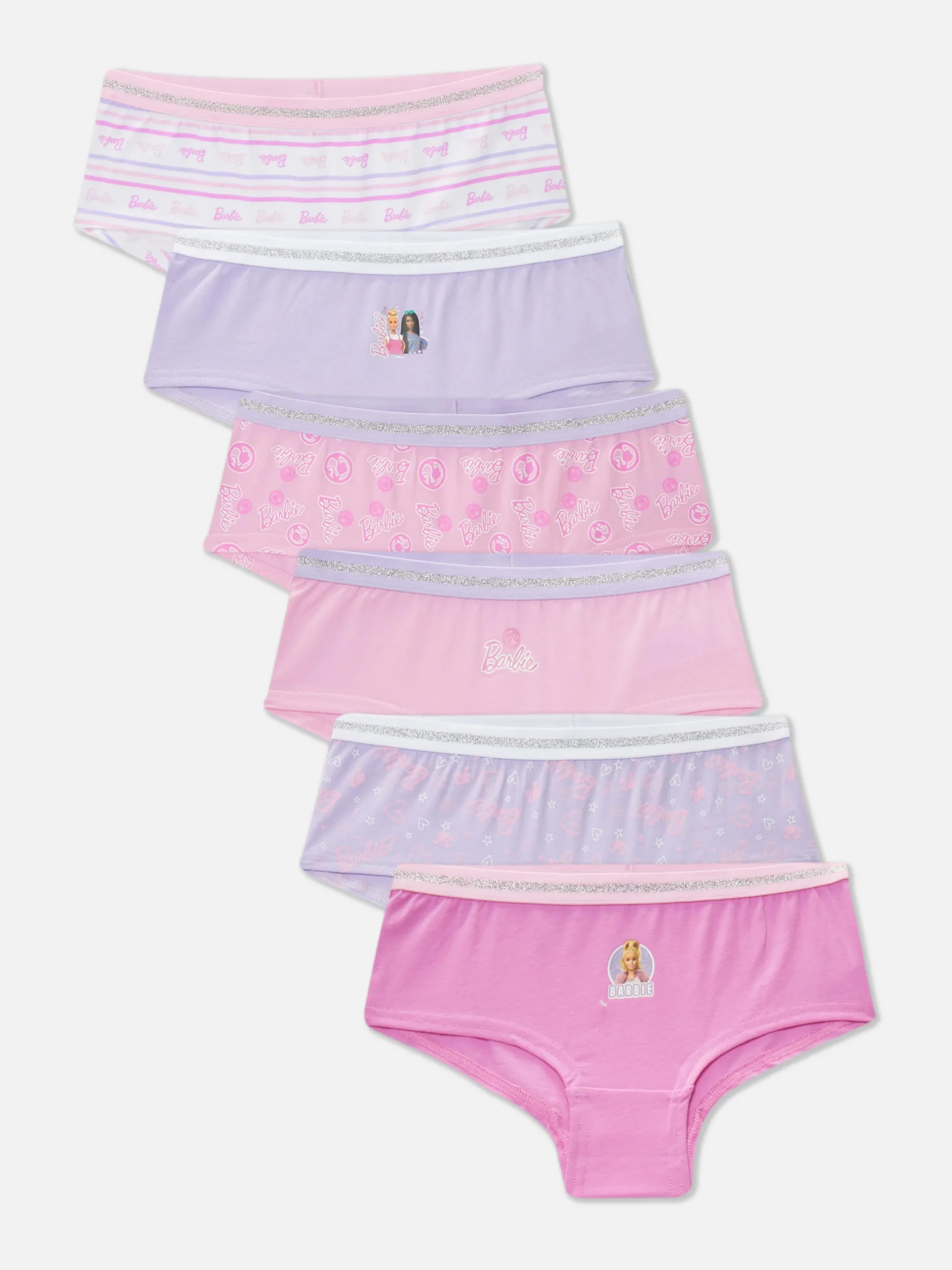 Pack De 6 Braguitas A La Cadera De Barbie