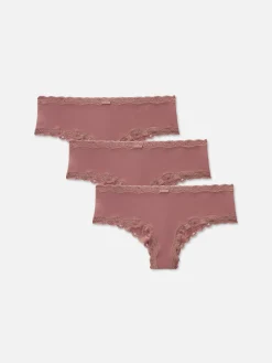 Pack De 3 Braguitas A La Cadera De Microfibra