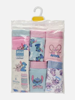Pack De 6 Braguitas Bajas De Stitch De Disney
