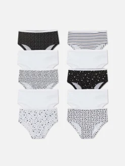 Pack De 10 Braguitas Bicolores A La Cadera