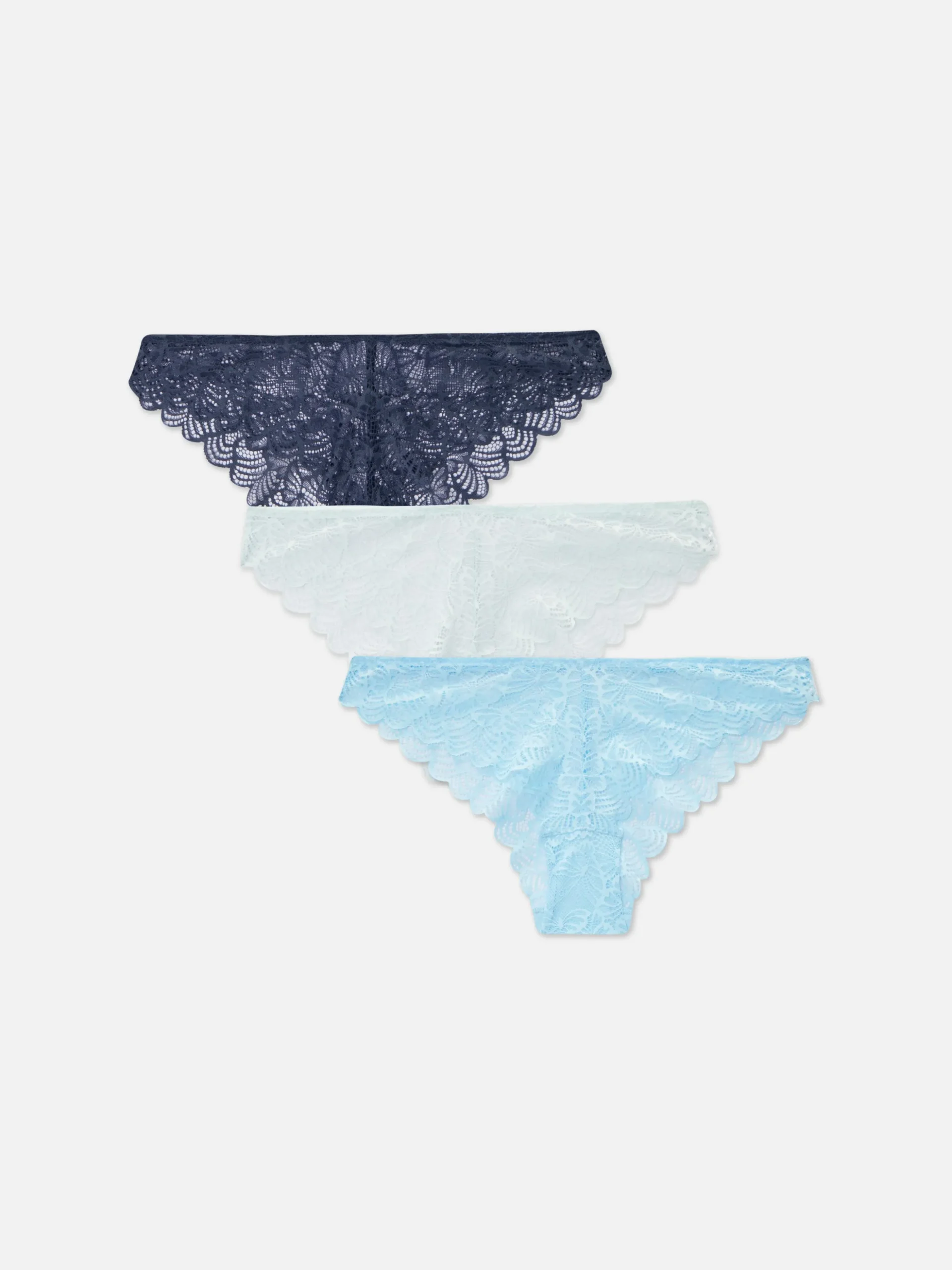 Pack De 3 Braguitas Brasileñas De Encaje