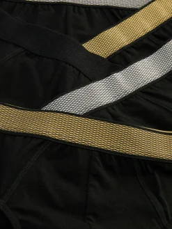 Pack De 5 Braguitas Con Cinturilla Metalizada