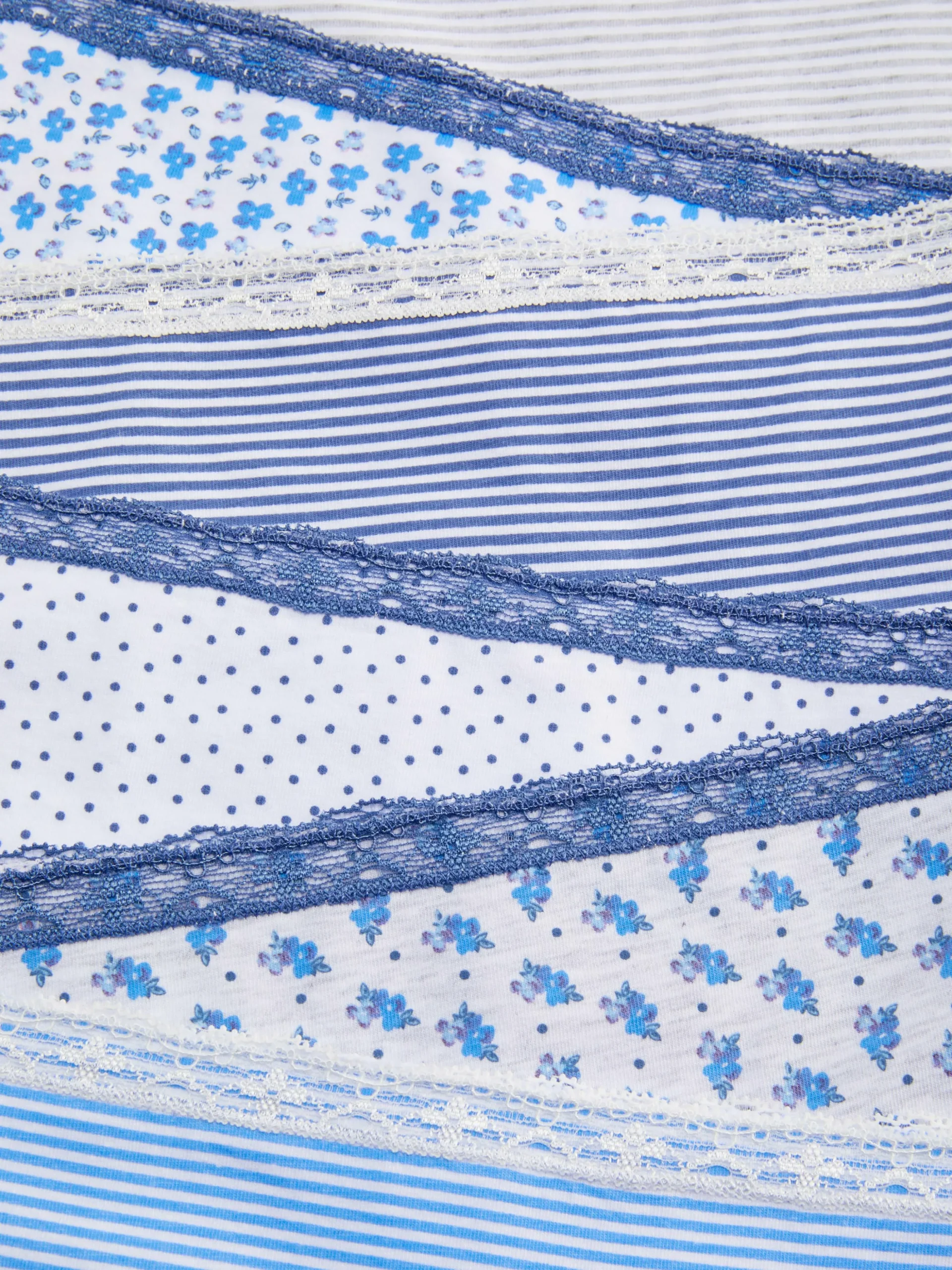 Pack De 6 Braguitas De Talle Bajo Estampadas