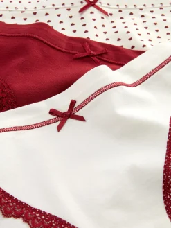 Pack De 3 Braguitas Mini Con Ribete De Encaje