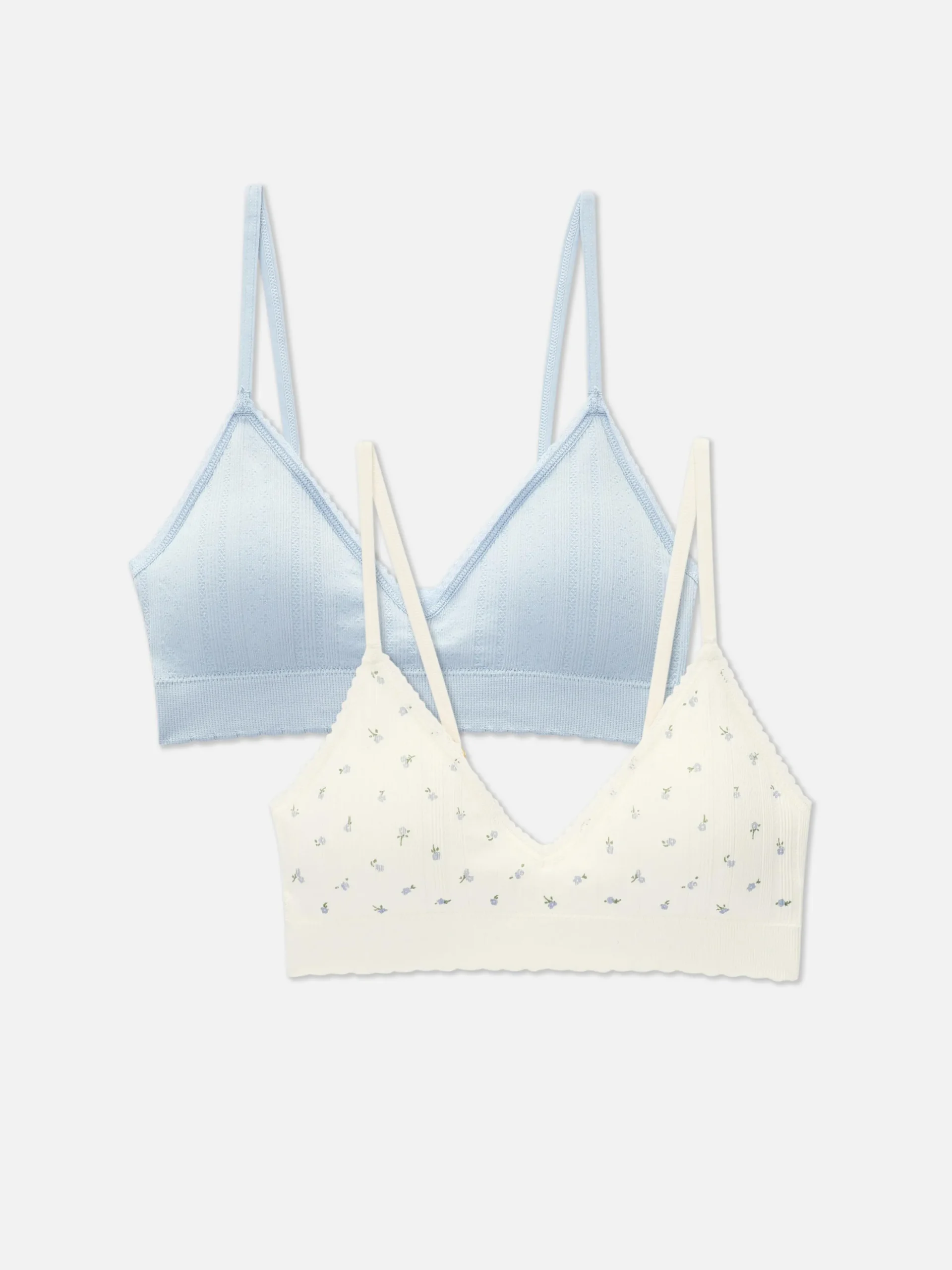 Pack De 2 Bralettes Triangulares Sin Costuras