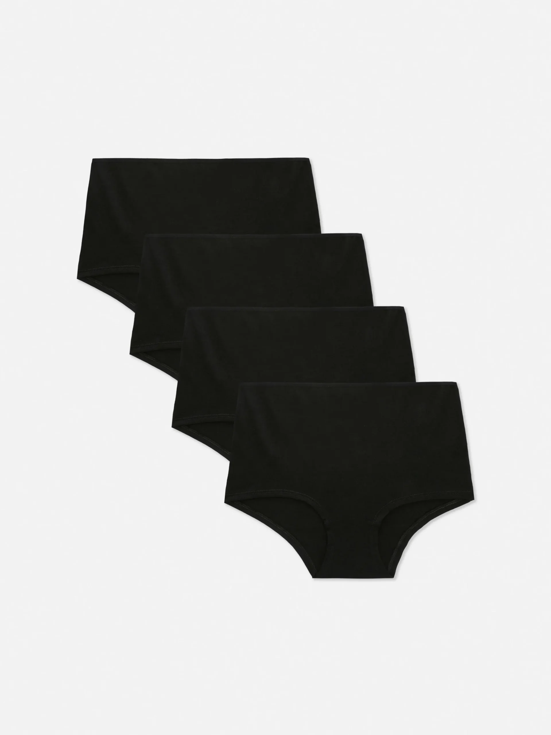 Pack De 4 Bóxeres De Algodón De Talle Alto