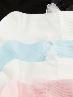 Pack De 5 Calcetines Con Ribete De Volantes