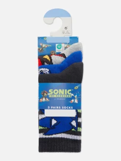 Pack De 3 Calcetines De Sonic, El Erizo