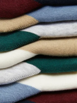 Pack De 7 Calcetines Tobilleros Bicolor