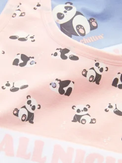Pack De 2 Camisetas Cortas Sin Mangas Con Pandas