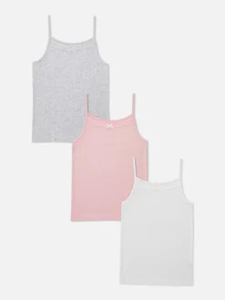 Pack De 3 Camisetas De Tirantes De Punto Calado