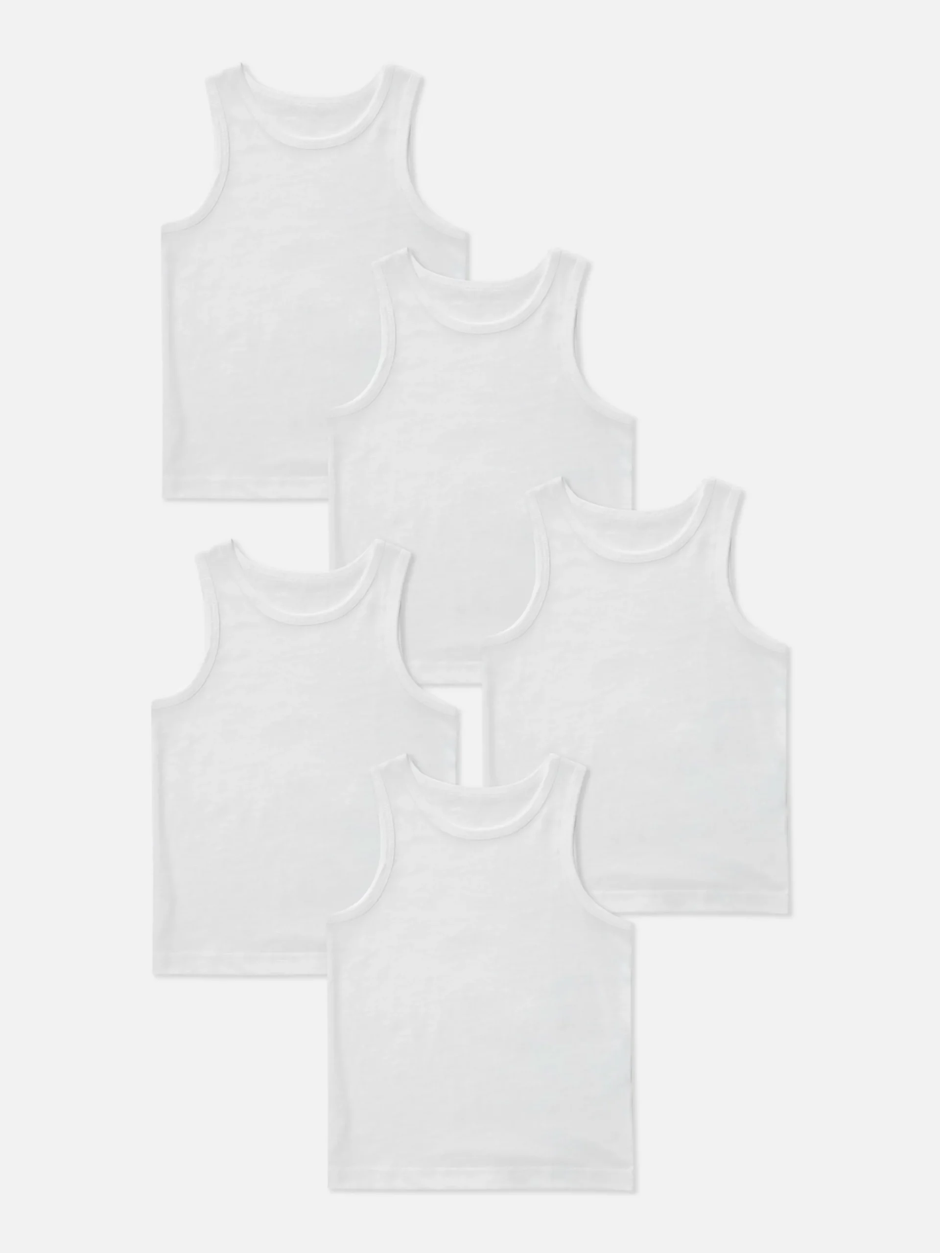 Pack De 5 Camisetas Sin Mangas Básicas