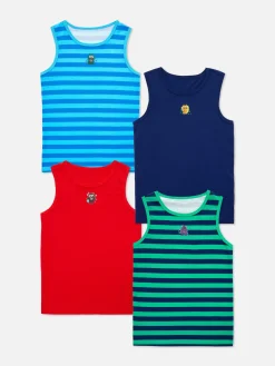 Pack De 4 Camisetas Sin Mangas Con Monstruos