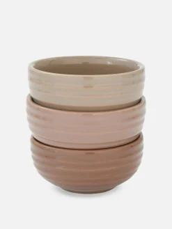 Pack De 3 Cuencos Pequeños Estriados