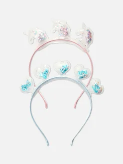 Pack De 2 Diademas Para El Pelo Con Purpurina