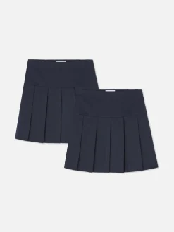 Pack De 2 Faldas Plisadas Escolares Para Niña Mayor