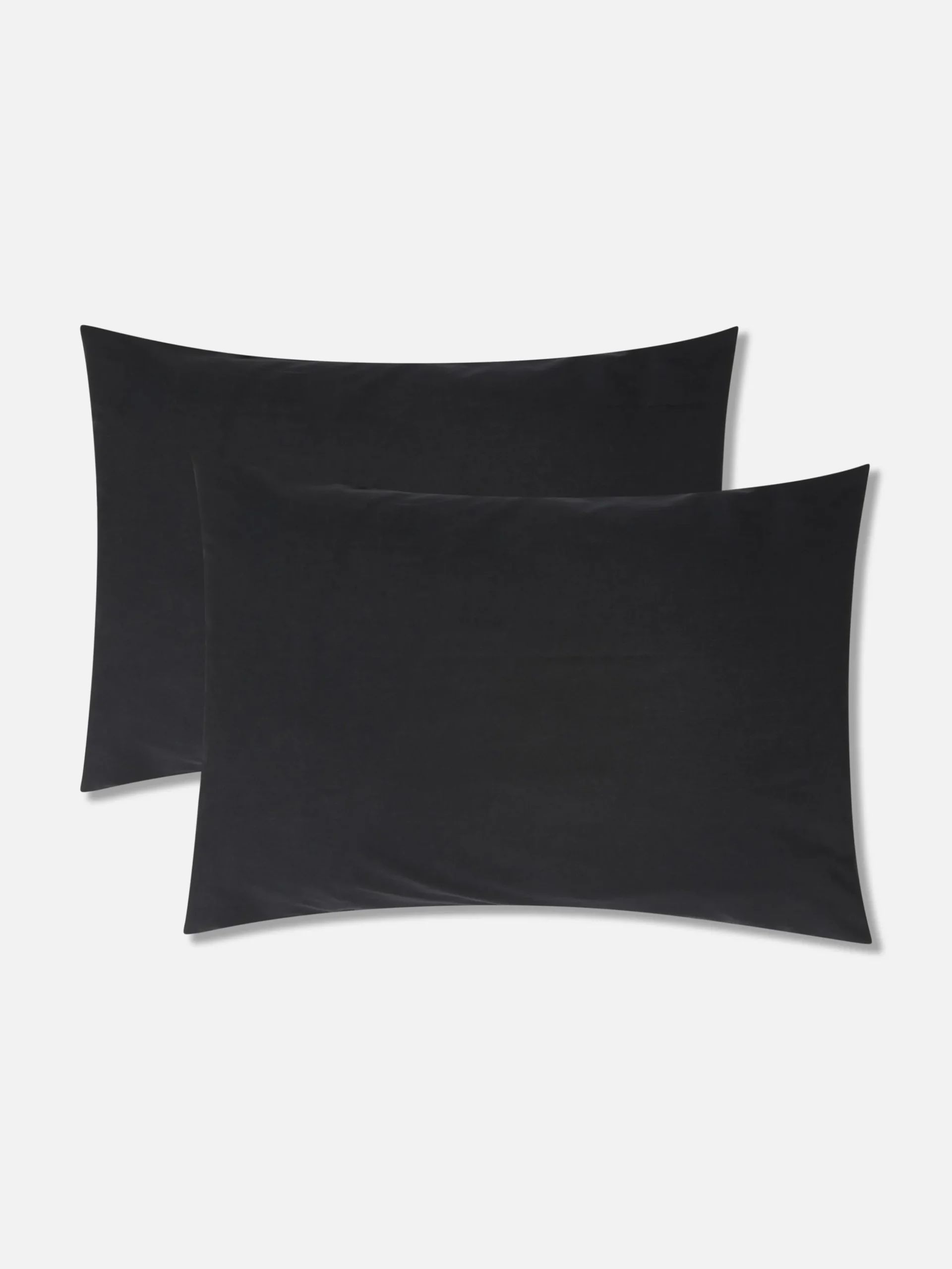 Pack De 2 Fundas De Almohada Negras Essential