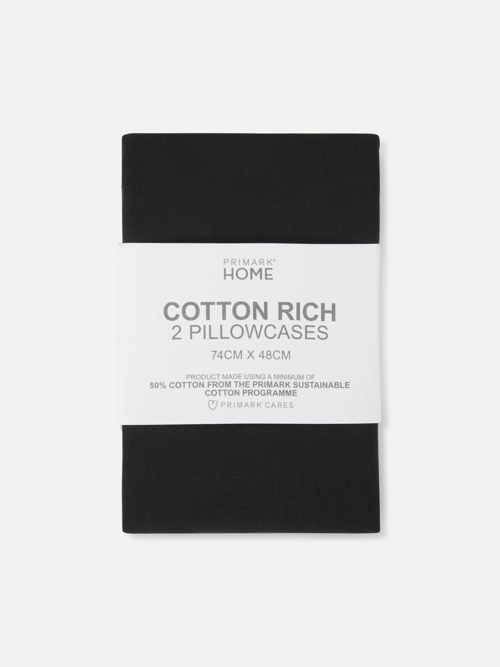 Pack De 2 Fundas De Almohada Negras Essential