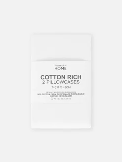 Pack De 2 Fundas De Almohada Blancas Essential