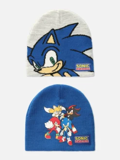 Pack De 2 Gorros De Punto De Sonic, El Erizo
