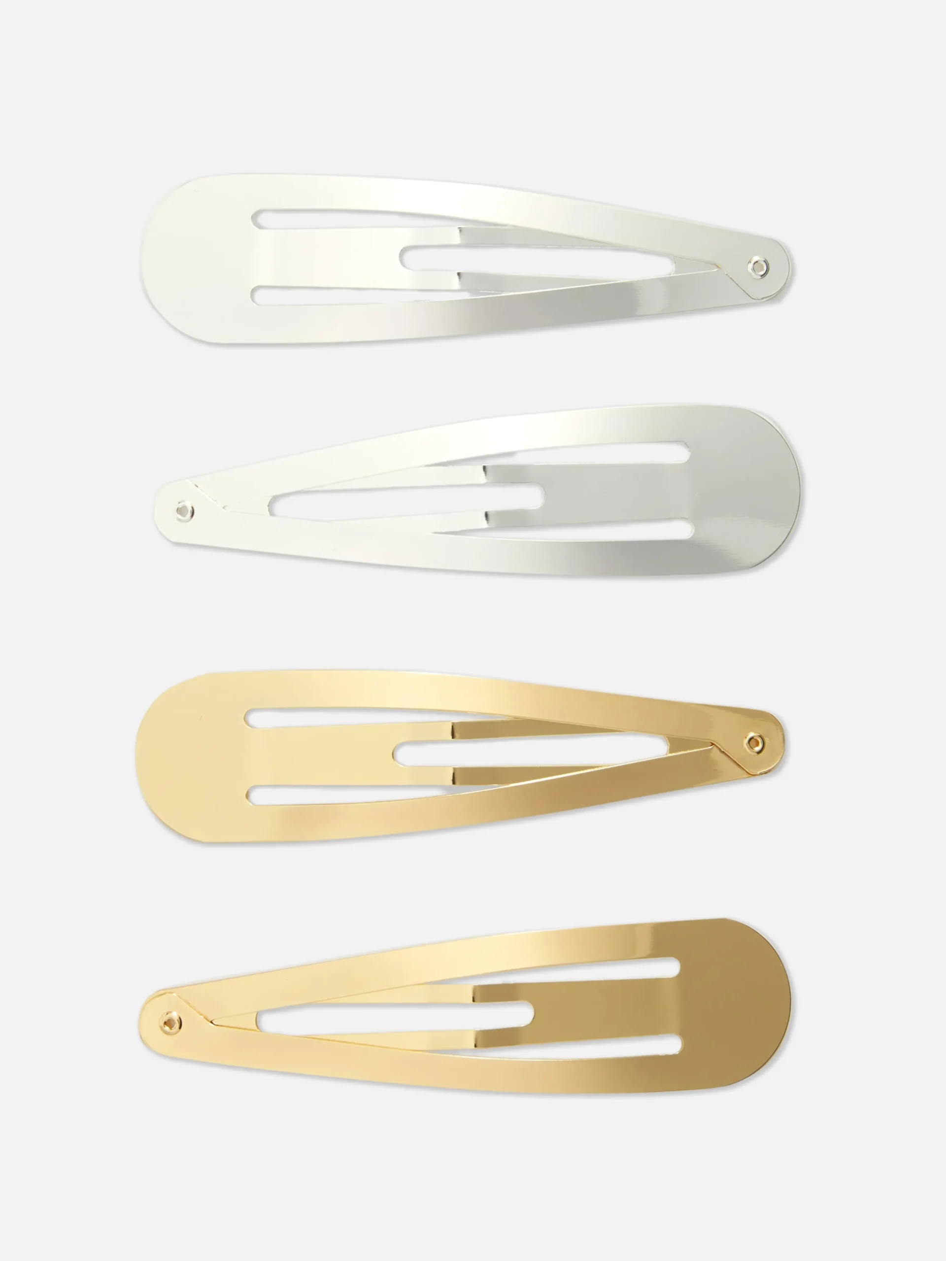 Pack De 4 Horquillas A Presión Metálicas