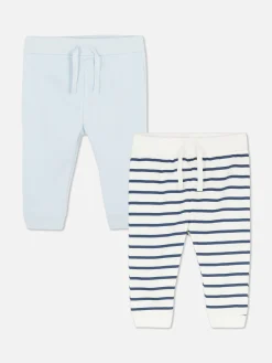 Pack De 2 Joggers Con Bajos Ajustados