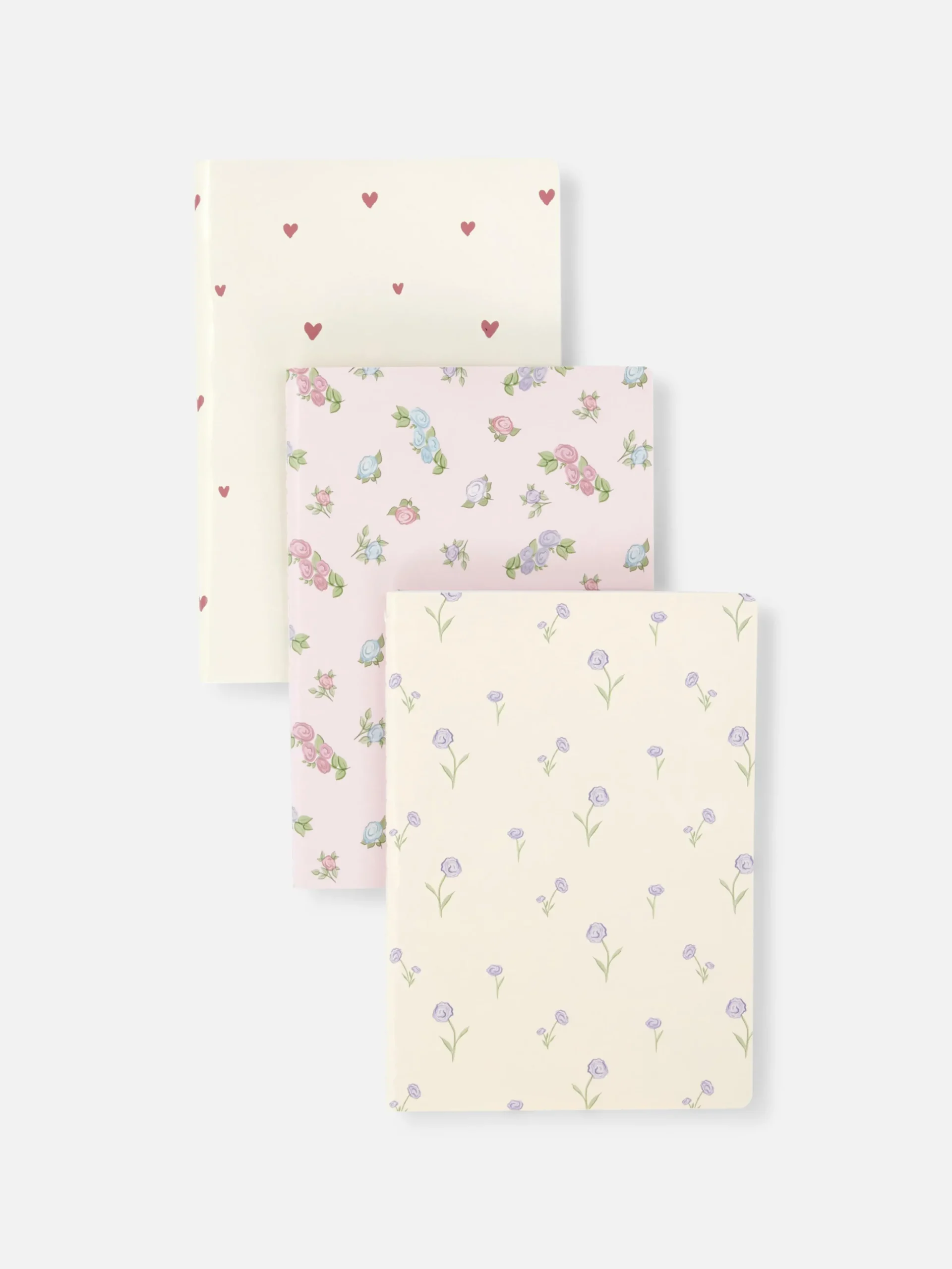 Pack De 3 Libretas A5 Con Diseño Floral