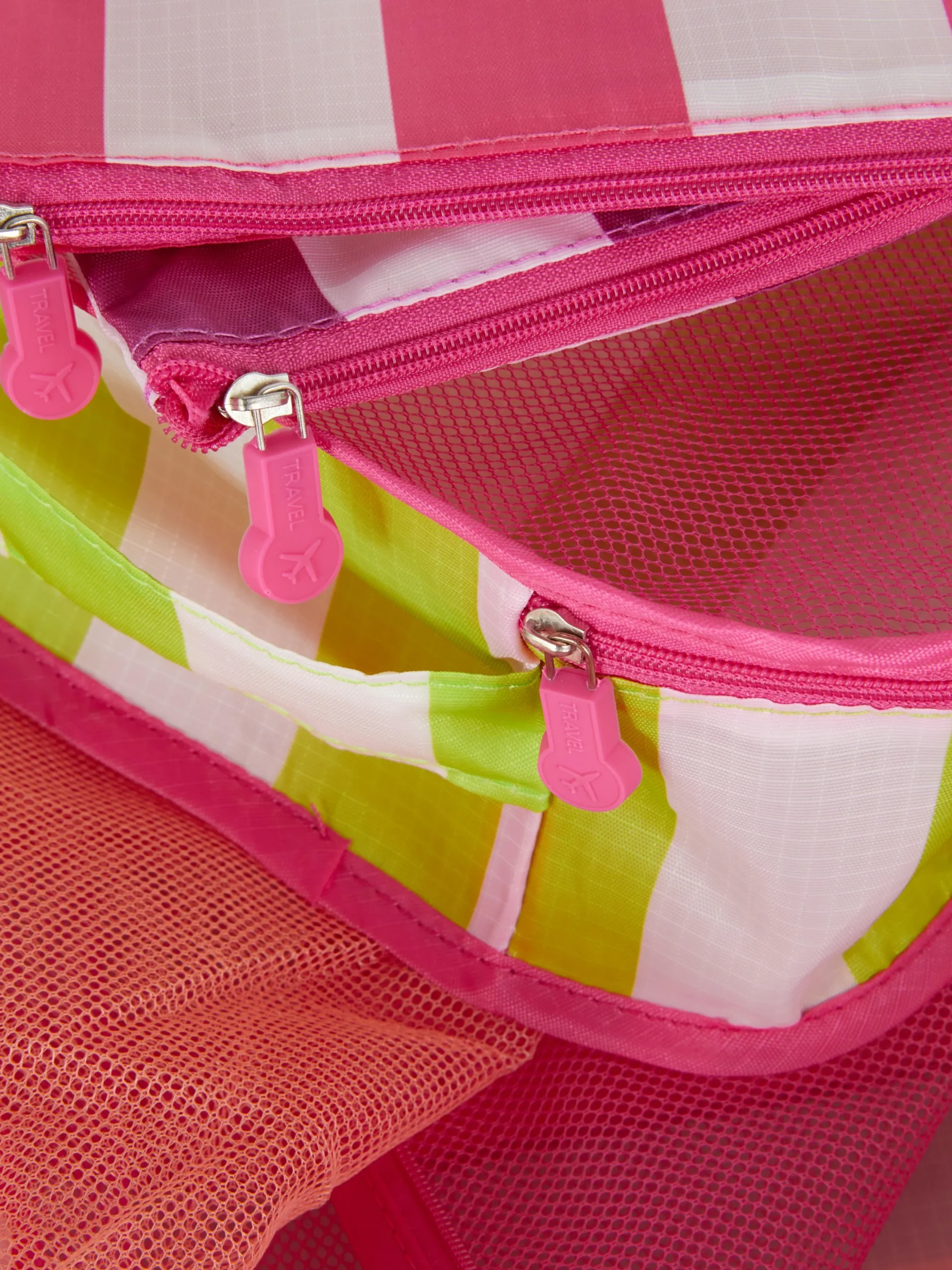 Pack De 5 Organizadores De Equipaje A Rayas