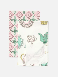 Pack De 2 Paños De Cocina Estampados