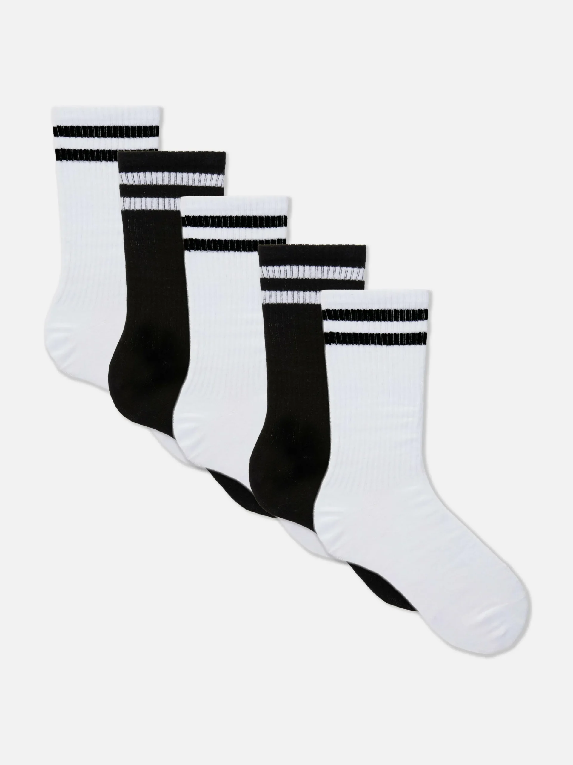 Pack De 5 Pares De Calcetines Deportivos A Rayas