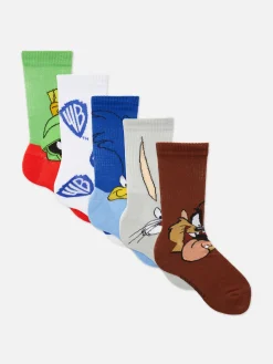 Pack De 5 Pares De Calcetines Altos De Looney Tunes