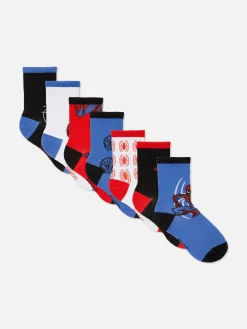 Pack De 7 Pares De Calcetines Tobilleros De Marvel