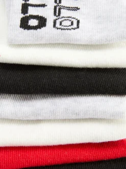 Pack De 7 Pares De Calcetines Tobilleros De Ojos