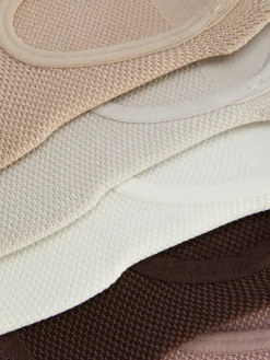 Pack De 5 Pares De Calcetines Invisibles Con Textura