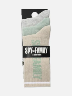Pack De 3 Pares De Calcetines Altos De Spy X Family