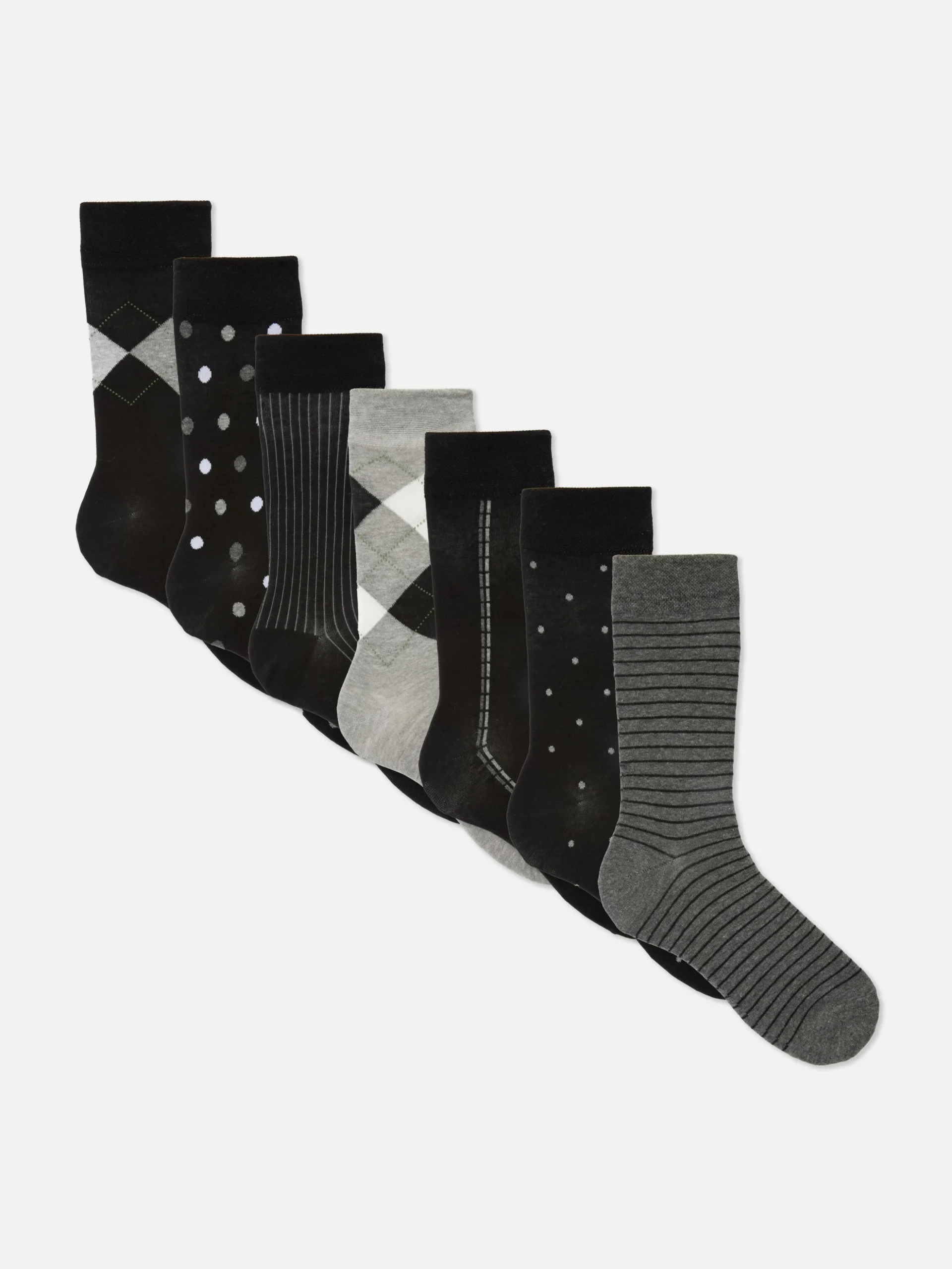 Pack De 7 Pares De Calcetines Altos Surtidos