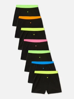 Pack De 7 Pares De Calzoncillos Con Toque De Neón