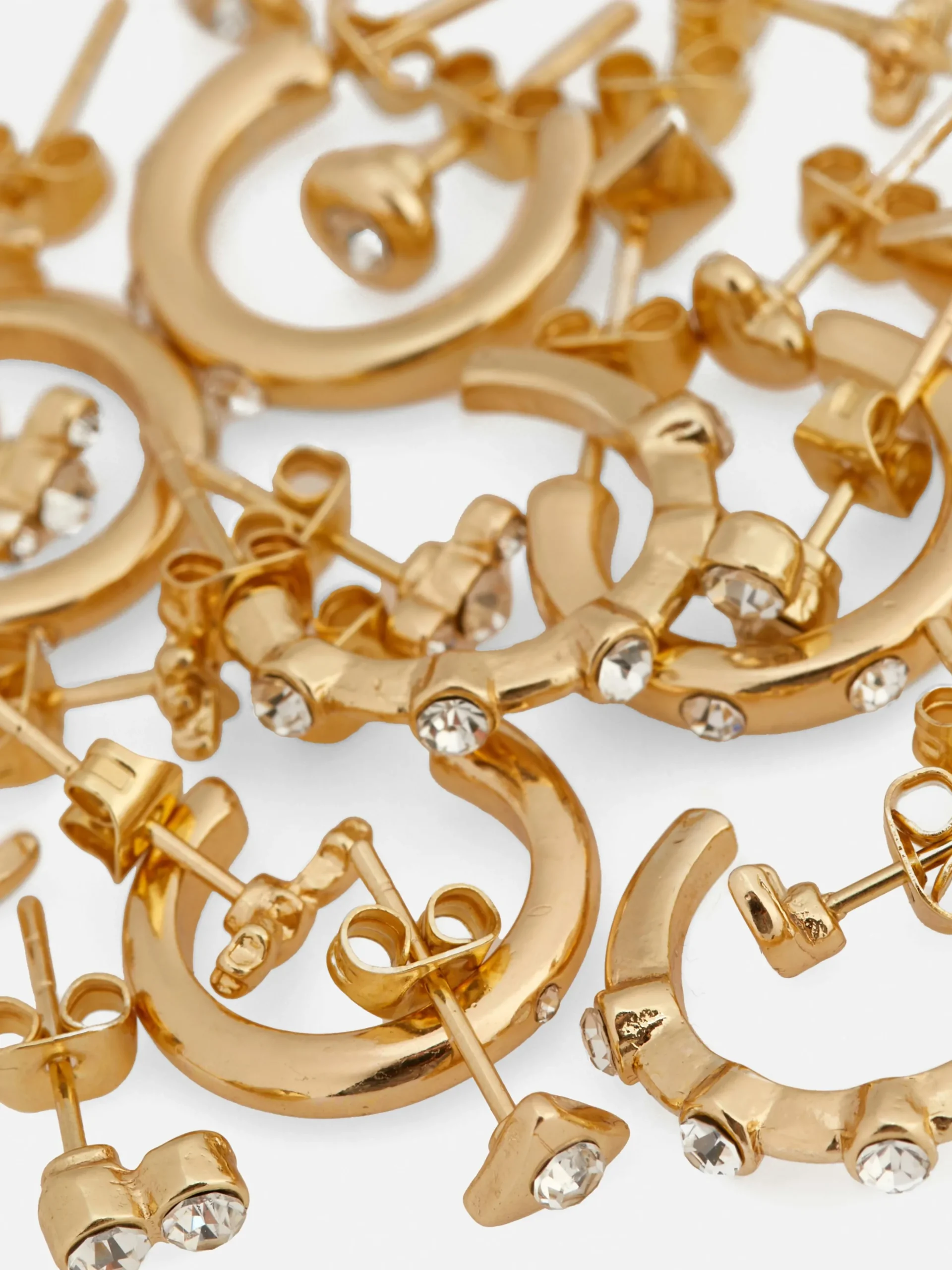 Pack De 15 Pares De Pendientes De Aro Y Botón