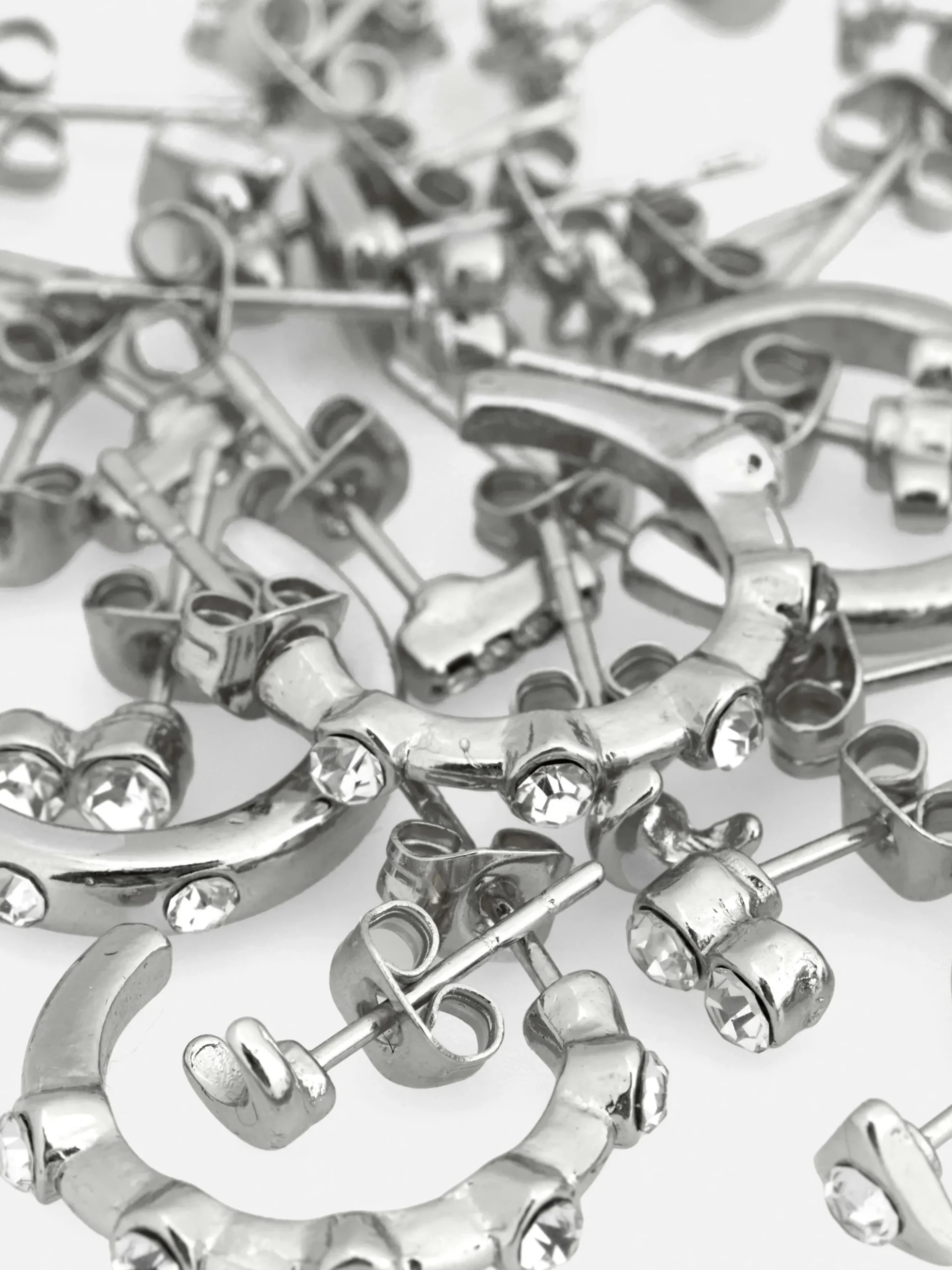 Pack De 15 Pares De Pendientes De Aro Y Botón