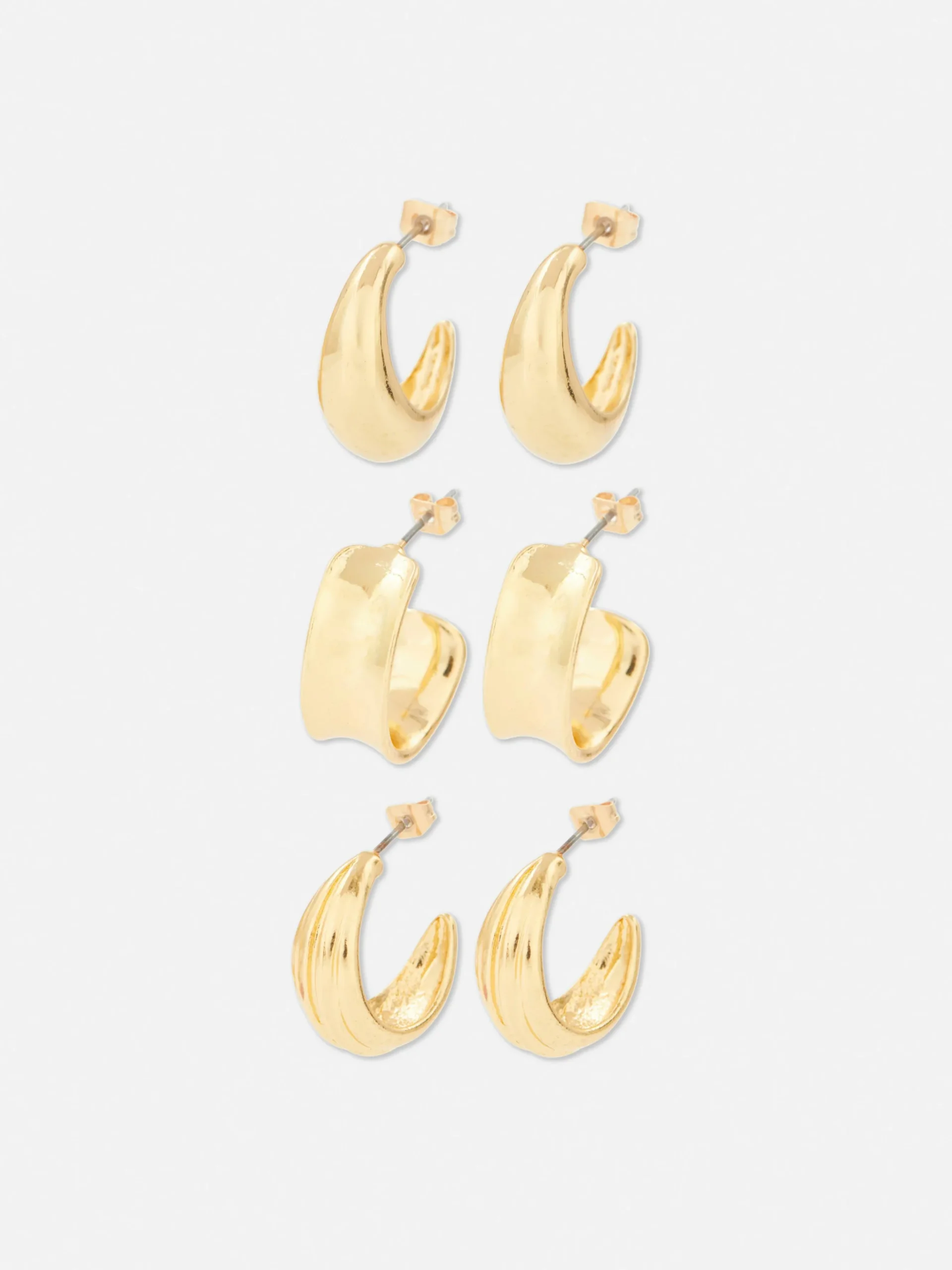 Pack De 3 Pendientes De Aro Surtidos