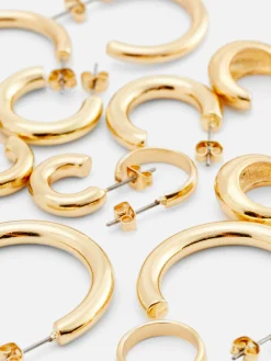 Pack De 6 Pendientes De Aro Gruesos