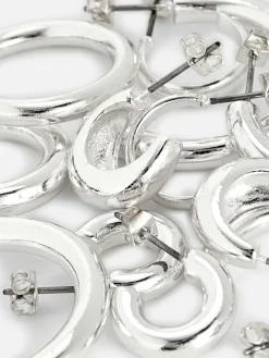 Pack De 6 Pendientes De Aro Gruesos