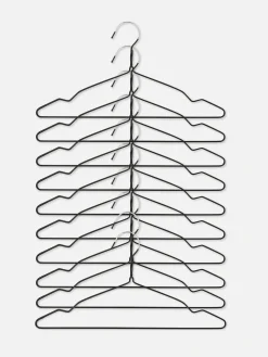 Pack De 10 Perchas Metálicas Recubiertas