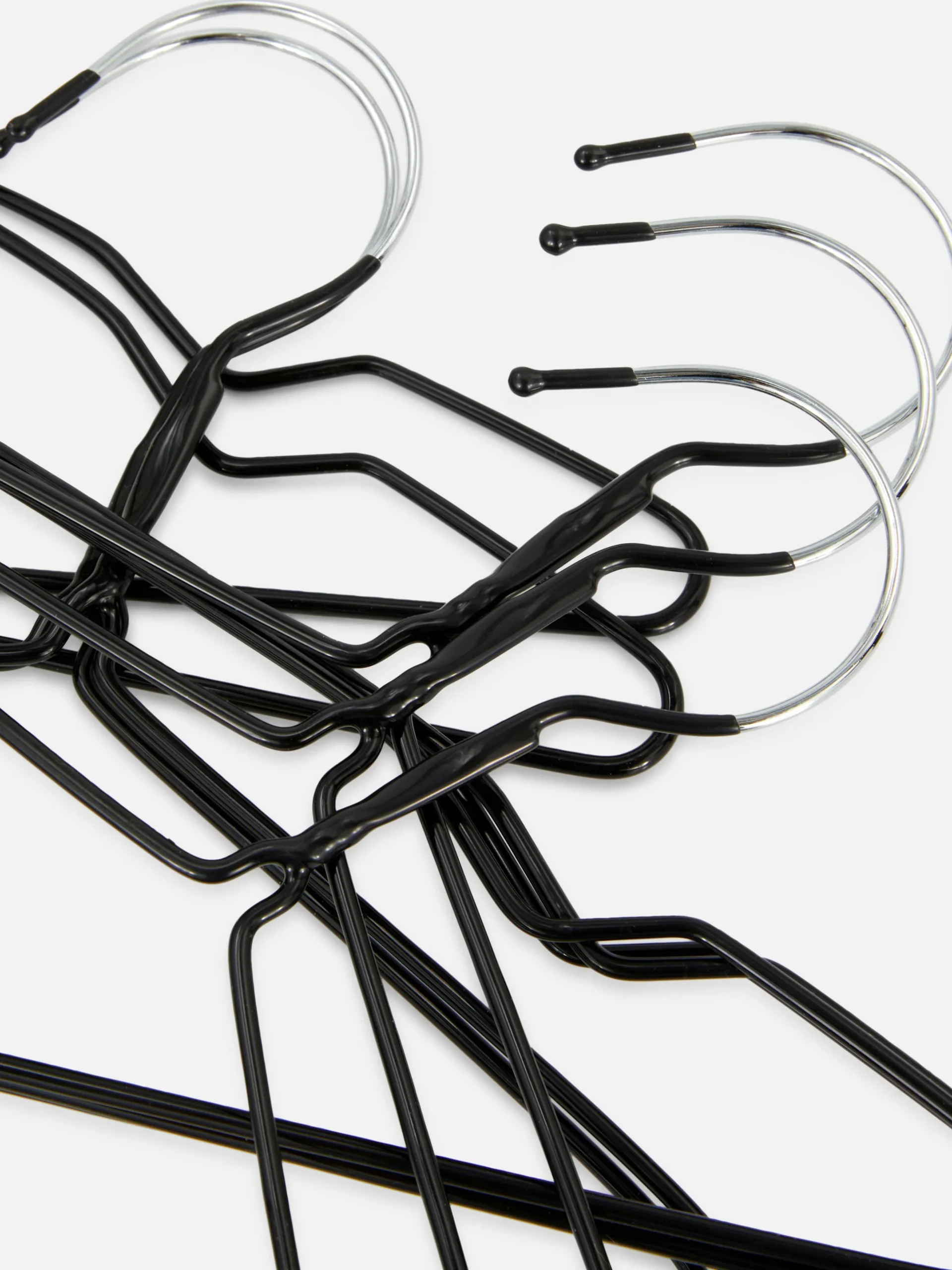 Pack De 10 Perchas Metálicas Recubiertas