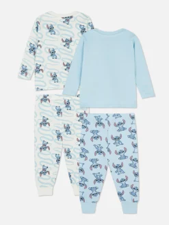 Pack De 2 Pijamas De Manga Larga De Stitch De Disney