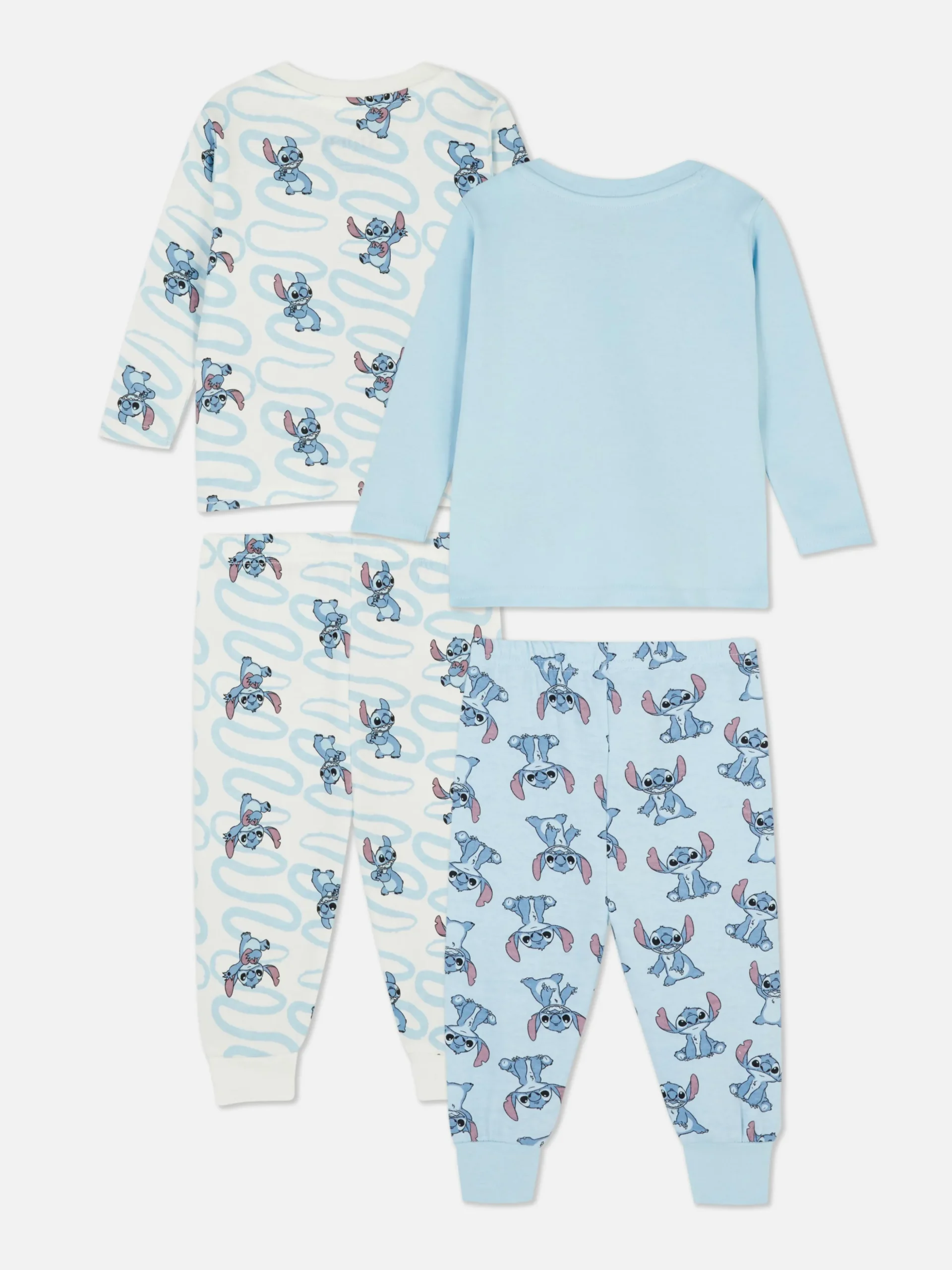 Pack De 2 Pijamas De Manga Larga De Stitch De Disney
