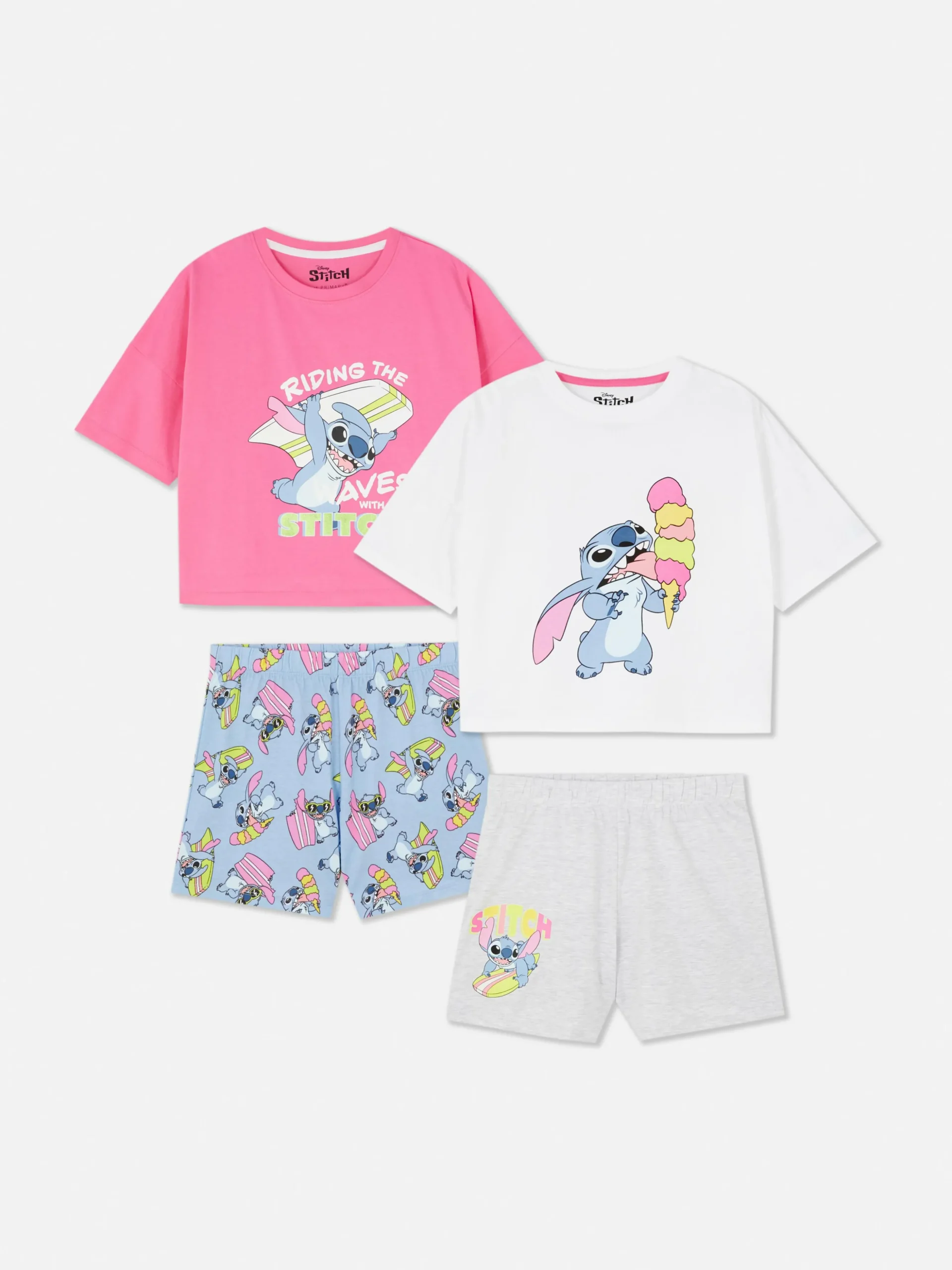 Pack De 2 Pijamas De Manga Corta De Disney
